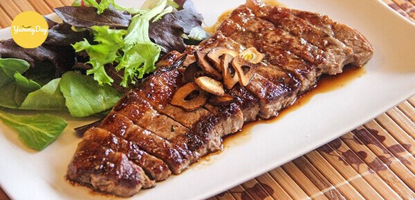 món bò nướng tảng đủ vị