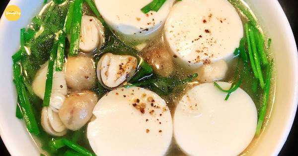 Món canh hẹ đậu hũ đơn giản