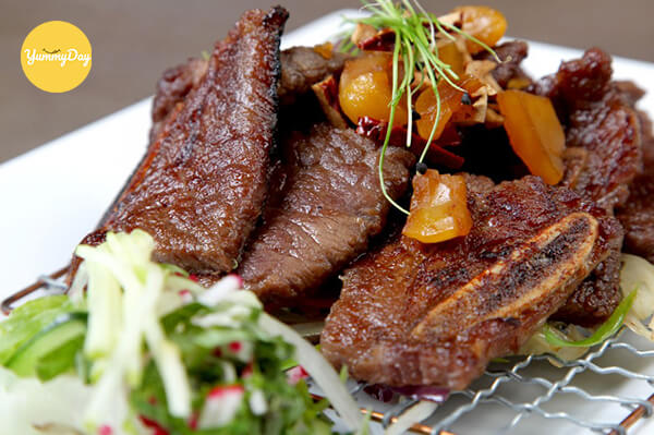 Món sườn bò nướng kiểu Hàn Quốc