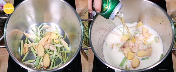 Chuẩn bị nước hấp