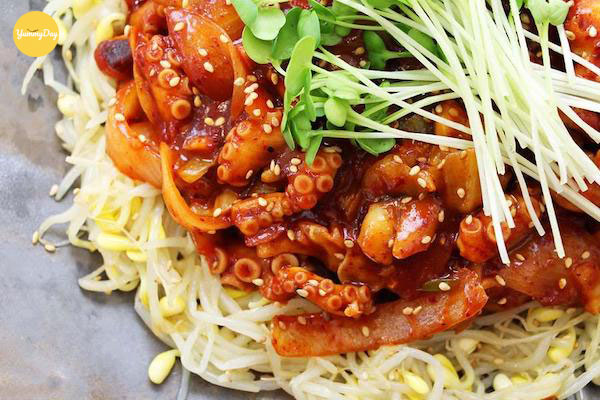 Bạch tuộc xào cay ăn vào những ngày se lạnh là tuyệt vời