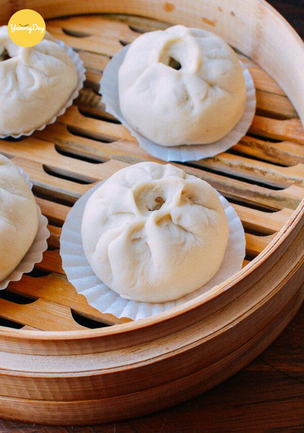Hấp bánh bao nữa là có thưởng thức rồi!