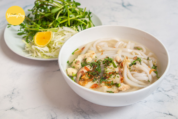 Tô bánh canh cá lóc đã hoàn thành