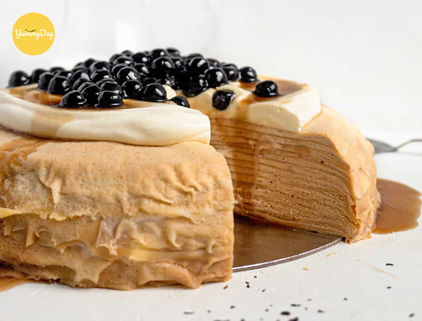 Bánh crepe vị trà sữa trân châu mới lạ