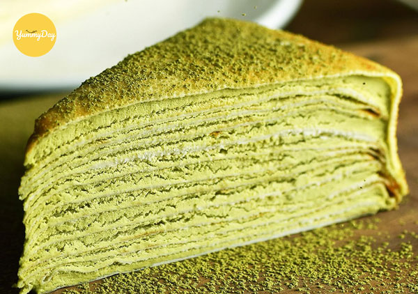 Cách làm bánh crepe trà xanh cực ngon