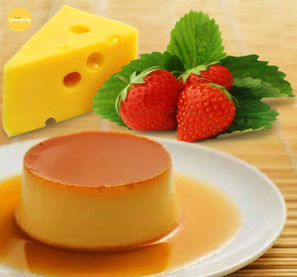 Bánh flan phô mai đạt chuẩn ngậy mùi phô mai thơm lừng