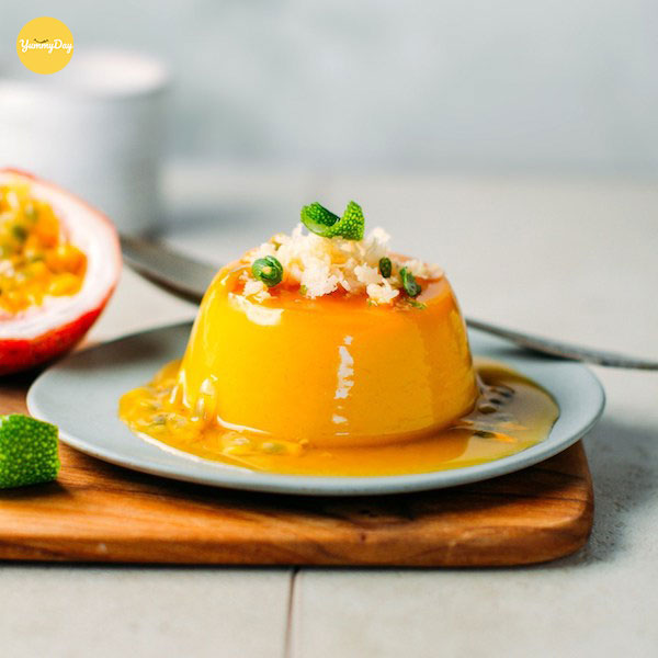 Cách làm bánh flan xoài béo mịn