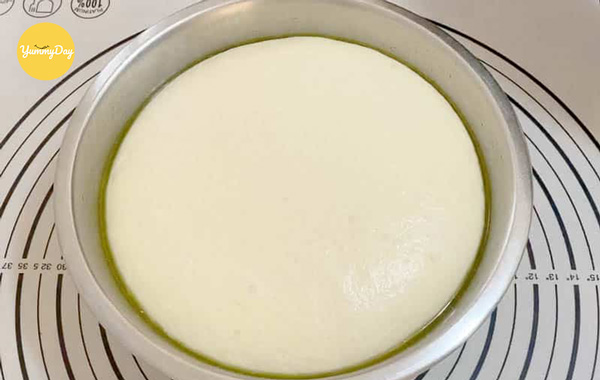 Bột bánh nở to sau khi ủ