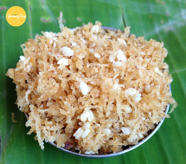 Xào nhân dừa thơm lừng