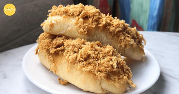 Bánh mì chà bông sốt bơ ngon bá cháy