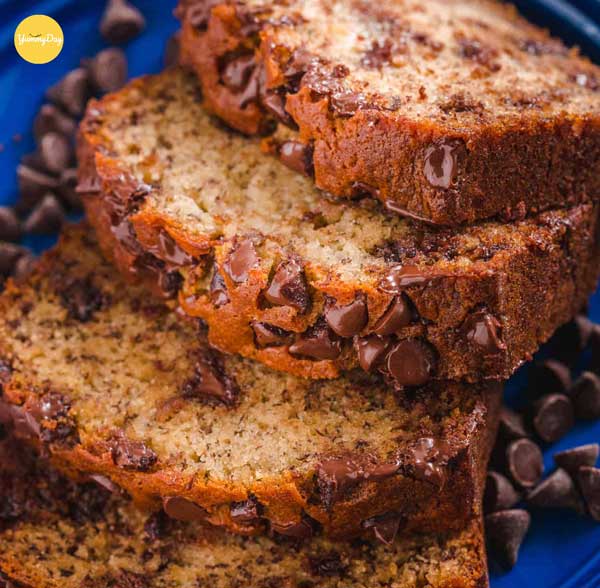 Bánh mì chuối nướng vị socola ngon khó cưỡng