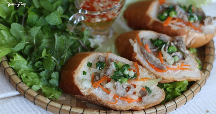 Cách làm bánh mì hấp mỡ hành và thịt ngon, ăn no căng bụng