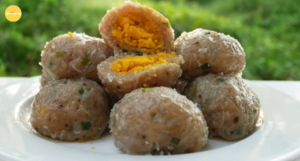 Trứng muối xíu mại đã hoàn thành