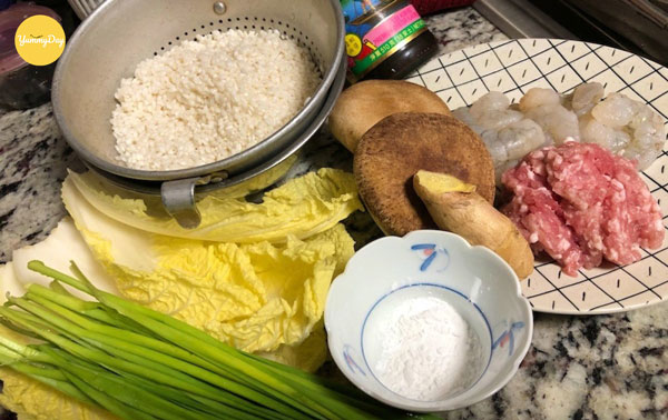 Nguyên liệu làm bánh mì kẹp xíu mại