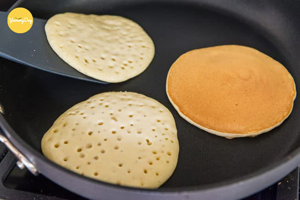 Nướng chín 2 mặt bánh