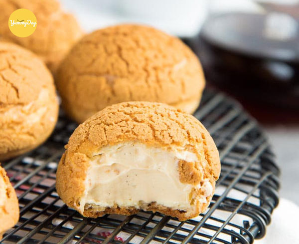 Thành phẩm bánh su kem nhìn quá xuất sắc