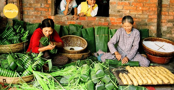 Gói bánh Tét