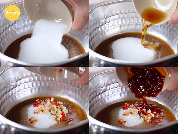 Các bước làm sốt mắm me chua ngọt