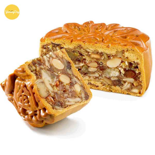 Thành phẩm bánh trung thu với tạo hình theo khuôn