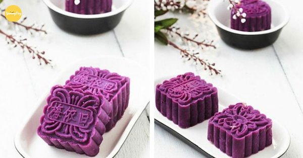Cách làm bánh trung thu bằng khoai lang tím