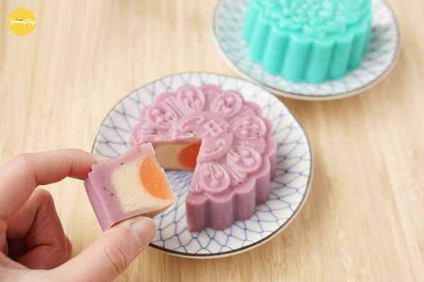 Làm bánh trung thu rau câu khoai lang trứng muối
