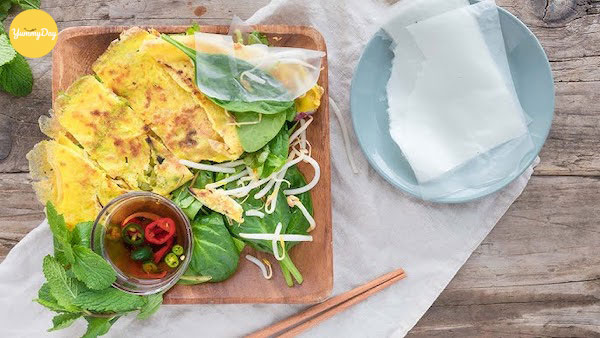 Bánh xèo chay ngọt cực đơn giản