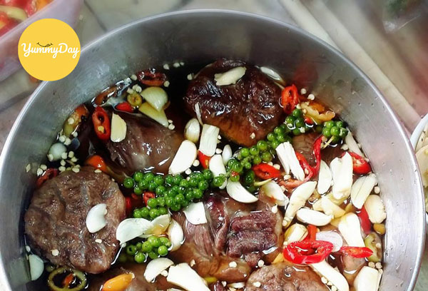 Hướng dẫn ngâm bắp bò