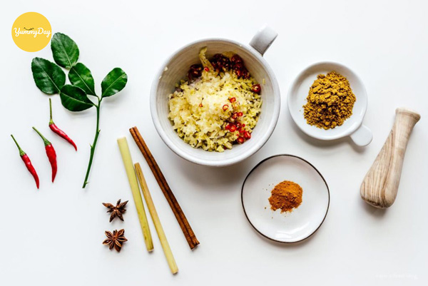 Các nguyên liệu khác cho món bò kho