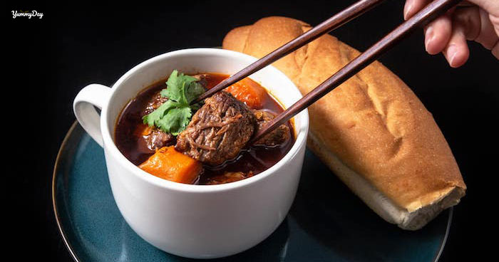 Bữa sáng thêm hấp dẫn với món bò kho bánh mì