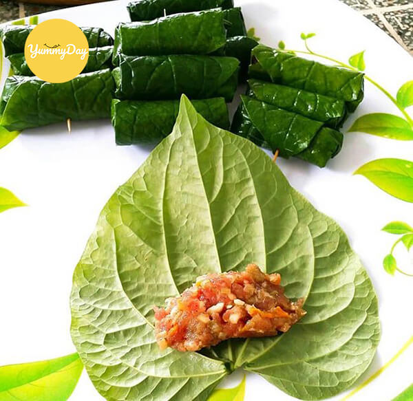 Cuốn thịt bò với lá lốt