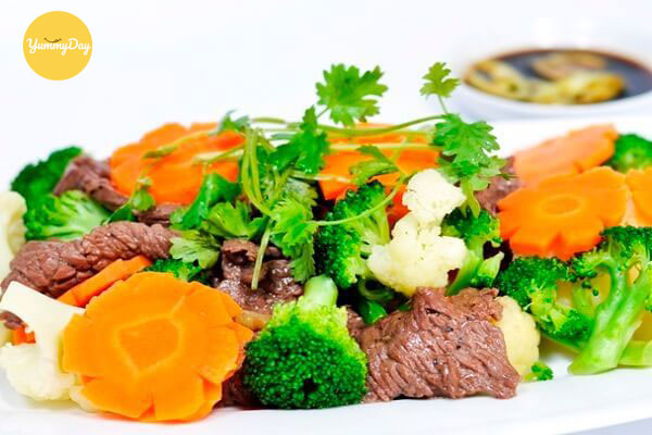 bông cải xào thịt bò ngon