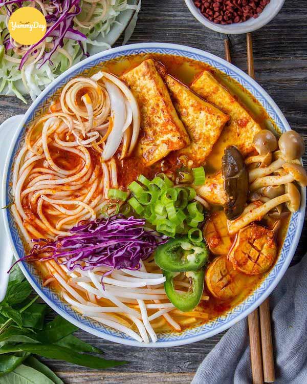 Bún chay nước món ăn sáng tuyệt vời cho gia đình bạn
