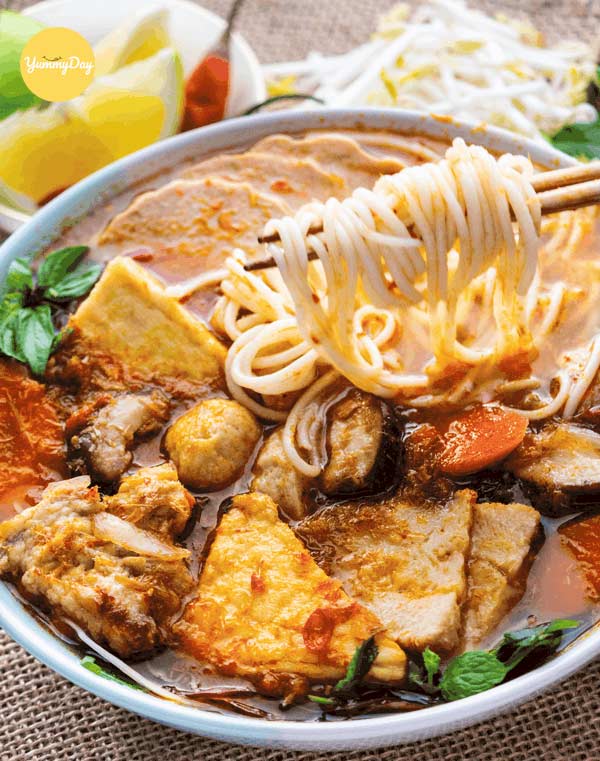 Thành phẩm bún chay nước siêu hấp dẫn