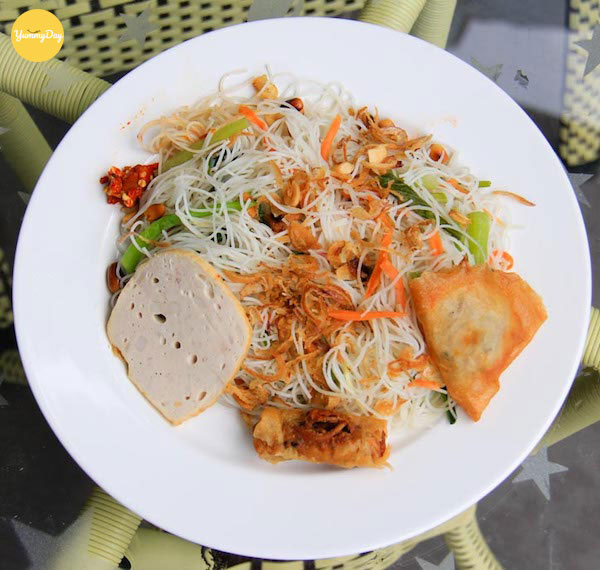 Bún xào chay ngon cực không bị nhão