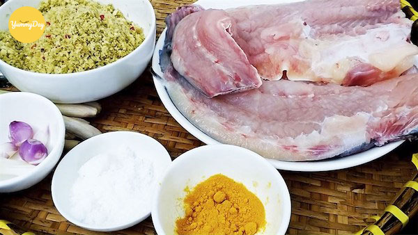 Nguyên liệu làm cá basa chiên sả ớt