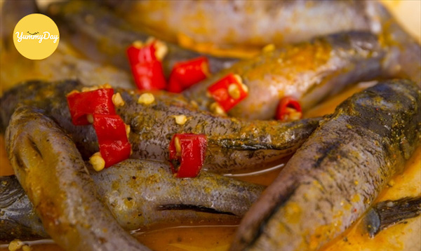 Thành phẩm món cá bống kho tương