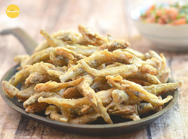 Thành phẩm món cá chạch chiên giòn
