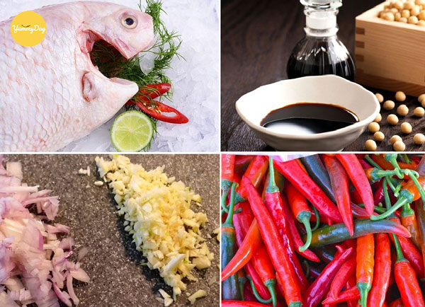 Nguyên liệu làm cá hấp xì dầu