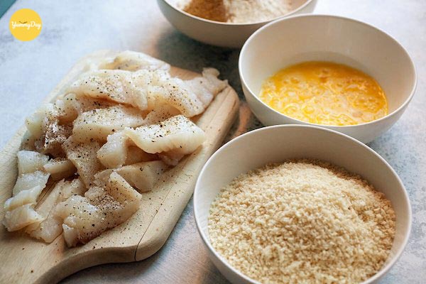 Cá hồi tẩm bột