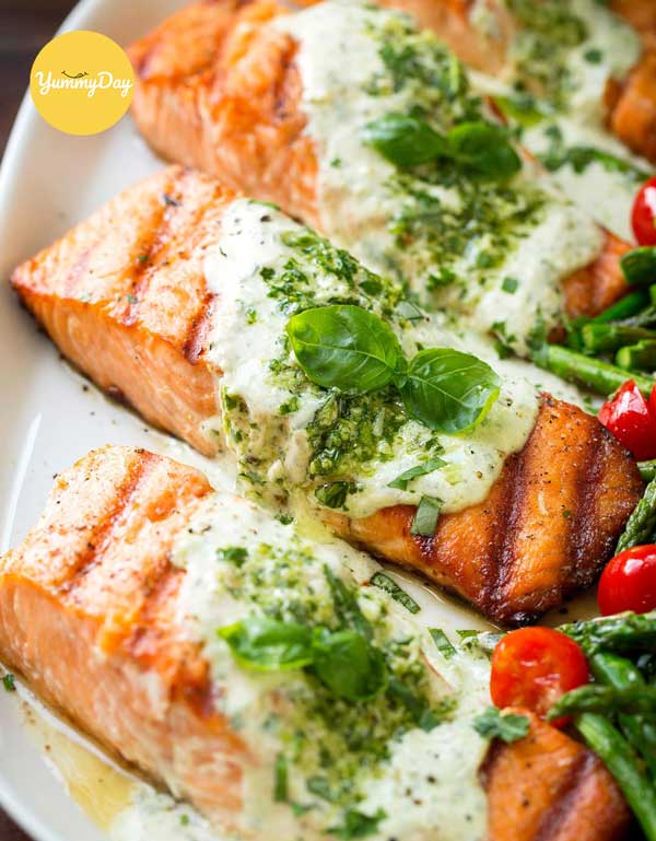 Cá hồi nướng phô mai thơm lừng, vị ngon cuốn hút