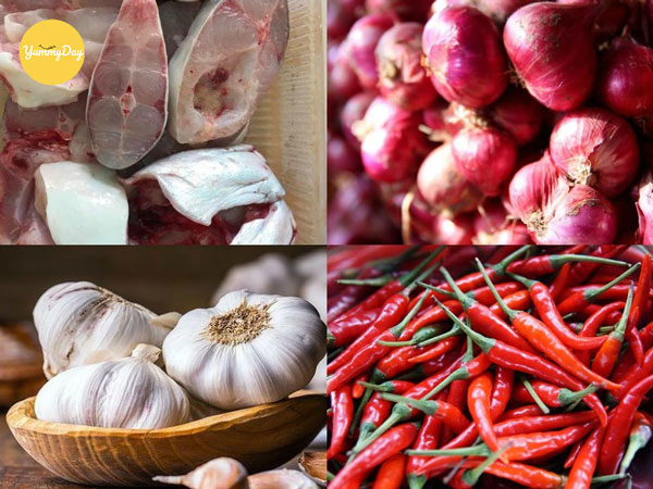 Nguyên liệu làm món cá hú kho tộ