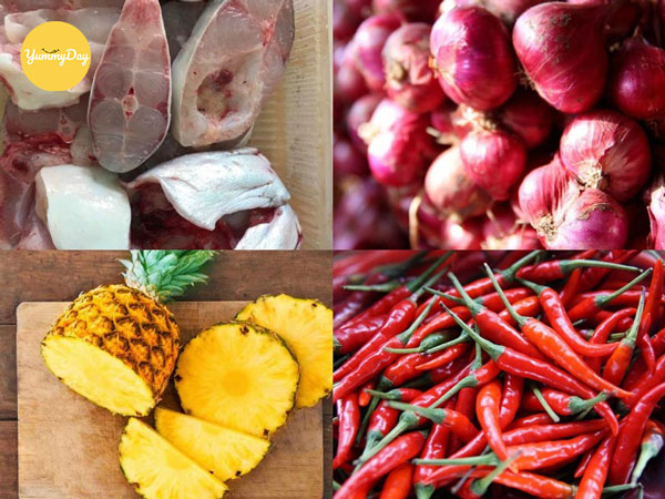 Nguyên liệu làm món cá hú kho thơm