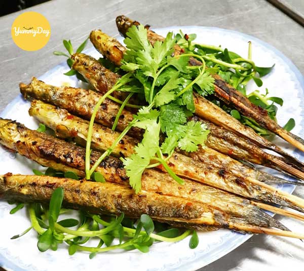 Cá kèo nướng sa tế