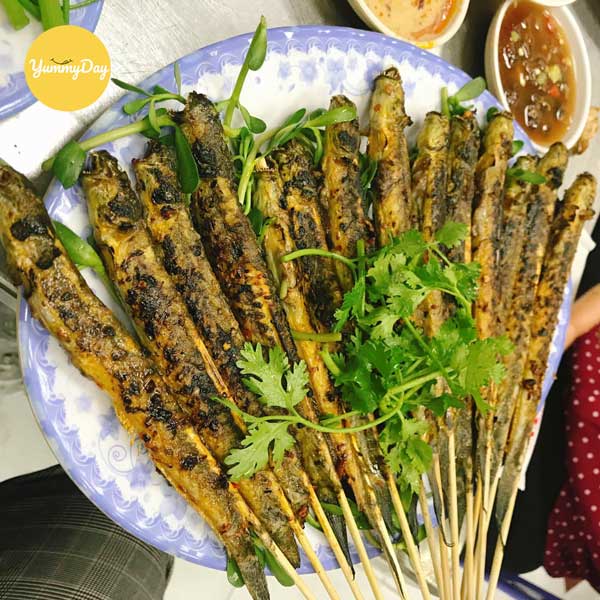 Cá kèo nướng sa tế thành phẩm