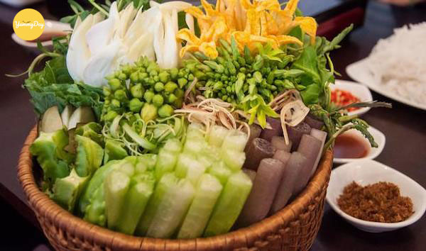 Nguyên liệu làm món lẩu mắm cá linh