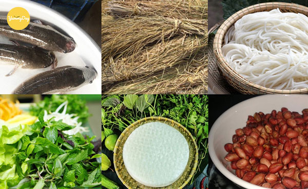 Nguyên liệu làm món cá lóc nướng trui