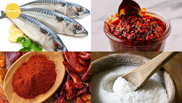 Nguyên liệu làm cá nục nướng muối ớt
