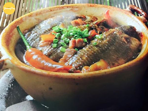 Thành phẩm món cá rô kho tộ thơm ngon