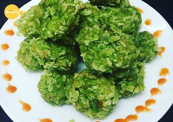 Bùng nổ vị giác với món chả cá thác lác chiên cốm 