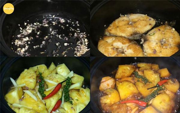 Chiên đến khi thấy cá chín đều hai mặt